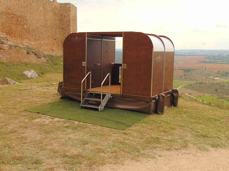 Atrelado de casas de banho para casamentos